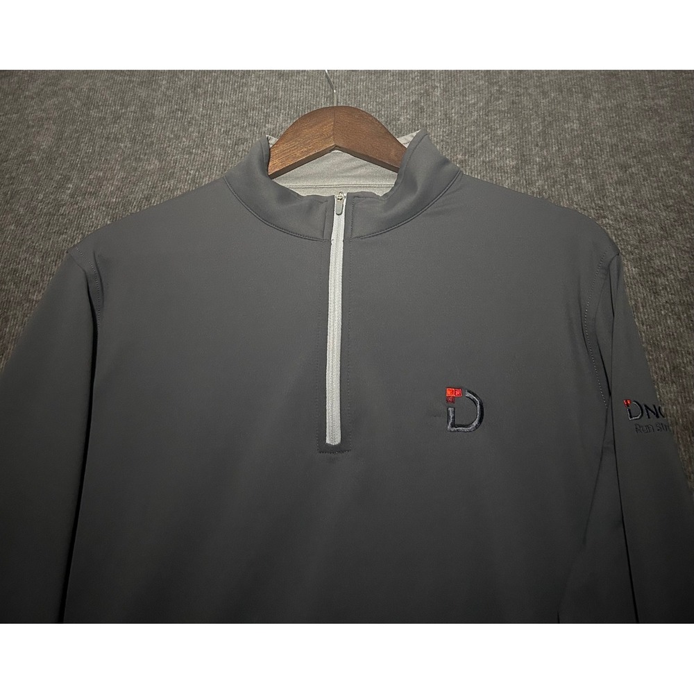 Peter millar perth 1/2 zip pullover gray mens casual golf performance medium